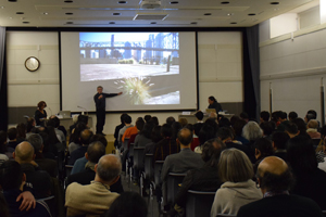 2月21日、東京の日仏会館で開催された講演会「都市のビオロジー」の様子。