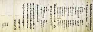 近江国滋賀郡本堅田村の免定〔元文元年(1736)〕