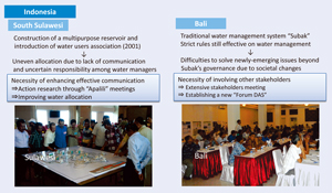 Figure 2 The results of stakeholders meetings in Indonesian study sites