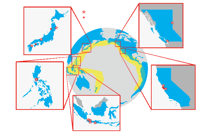 study area (Pacific Ring of Fire)