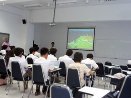 Lecture on audio resource survey methods at Kasetsart University, Thailand