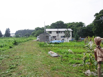 写真3：陸奥湾から内陸に5㎞に位置する最花遺跡B地点付近の現状