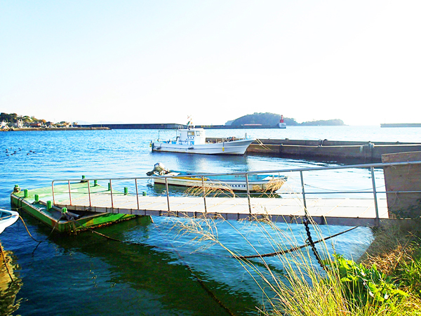 西尾市東幡豆町からの海の眺め