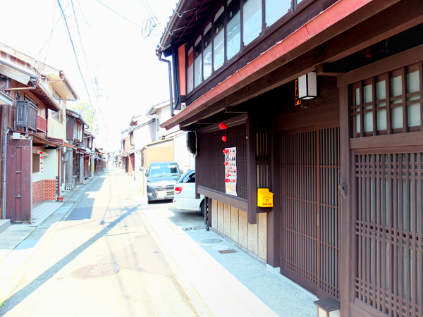 京風の町屋が残る