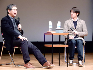 中静特任教授(左)王智弘研究員(右)による対談