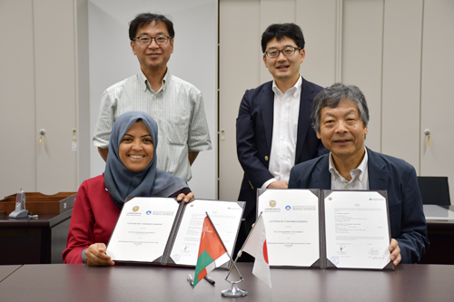 From left to right: Naima Benkari, Makoto Taniguchi, Yasuhisa Kondo, and Tetsuzo Yasunari