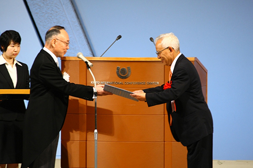 The Earth Hall of Fame KYOTO award ceremony （copyright: The Earth Hall of Fame KYOTO ）