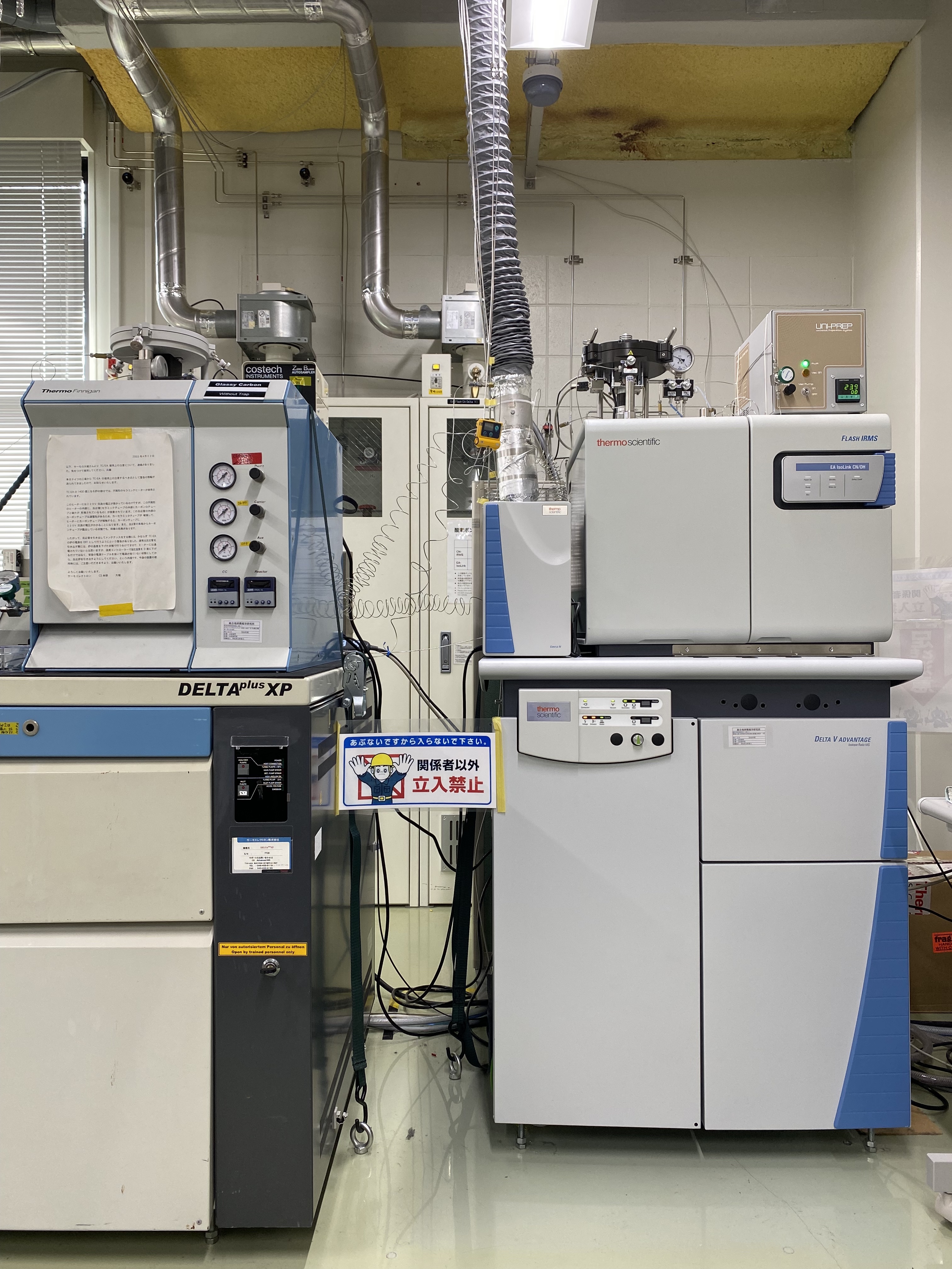 熱分解型元素分析装置付き安定同位体比質量分析計（TC/EA-IRMS）