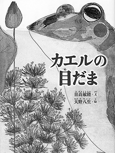 日髙敏隆初代所長が子ども向けに書いた歌ものがたり『カエルの目だま』