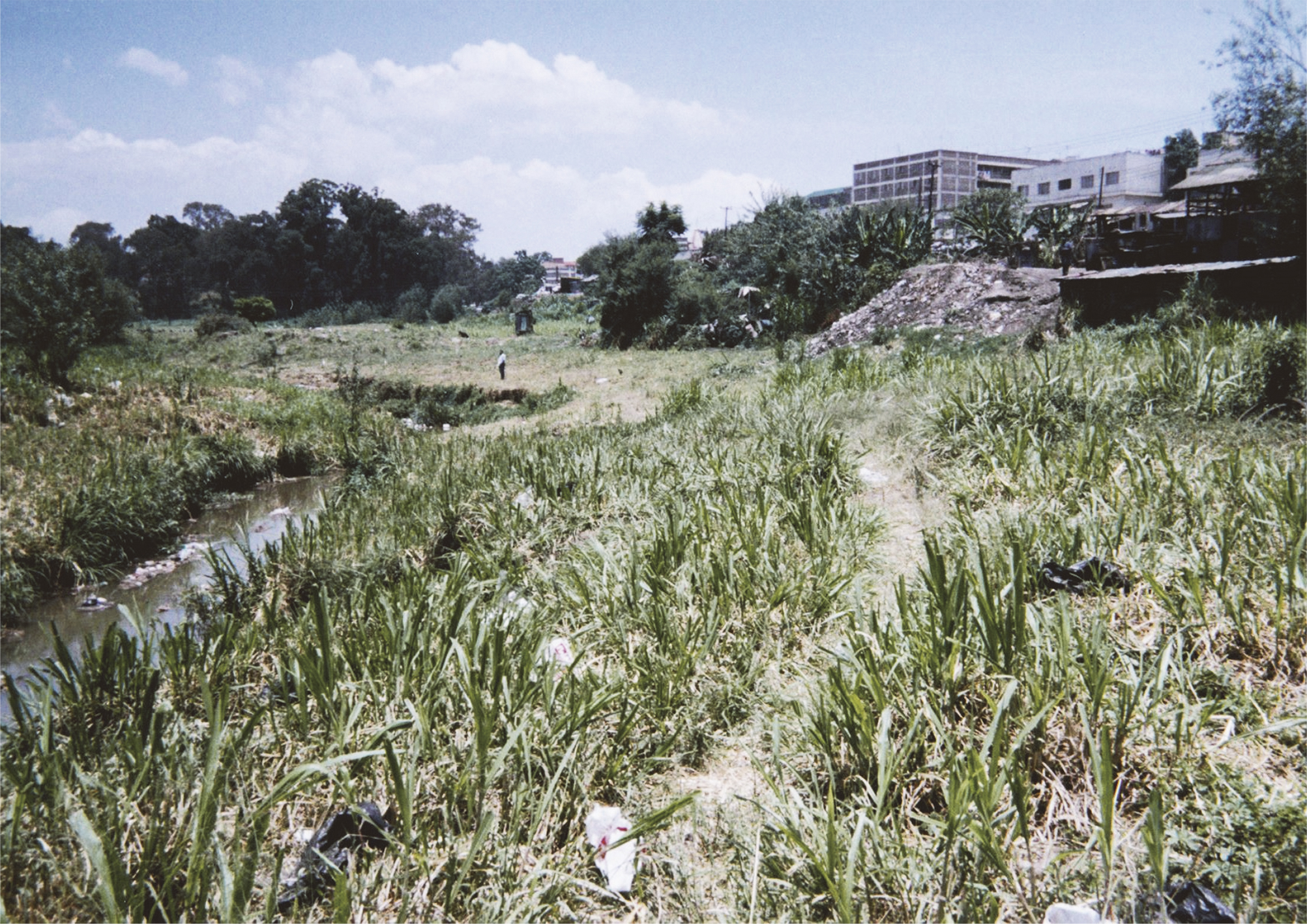 Nairobi River in Kenya becoming a dumping ground.