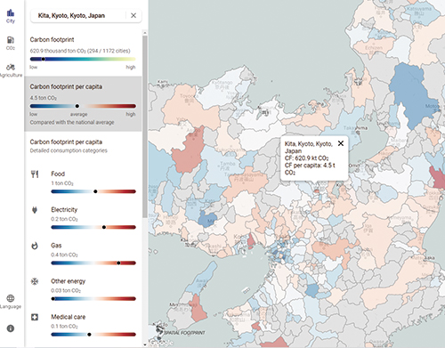 The carbon footprint of Asian cities.