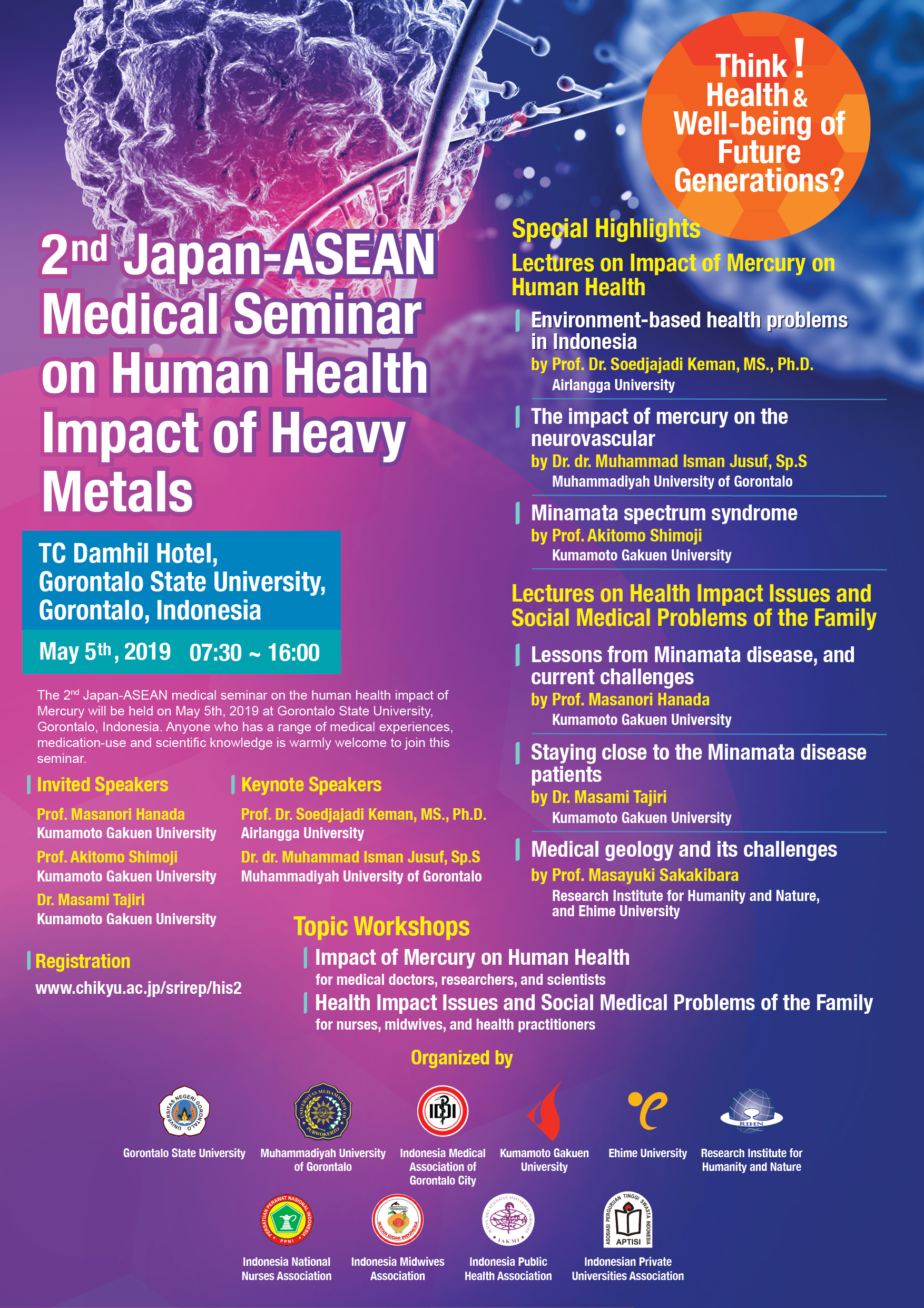 2nd Japan - ASEAN Medical Seminar on Human Health Impact of heavy metals